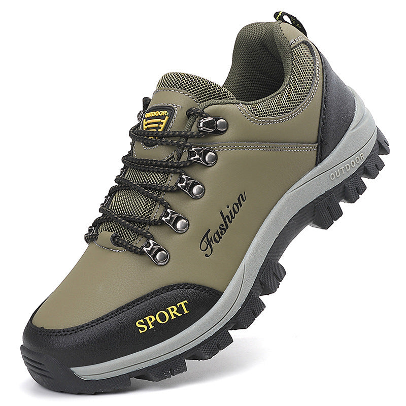 Herren nan robuste Trekkinghalbschuhe mit Metallösen, verstärkter Zehenkappe und griffiger Outdoor-Laufsohle Drune