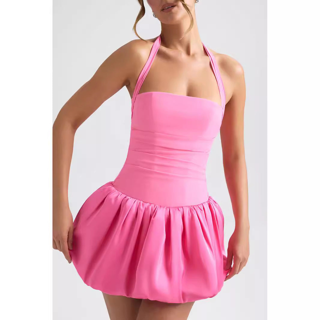 Damen Verspieltes Minikleid mit schwingendem Rock Drune