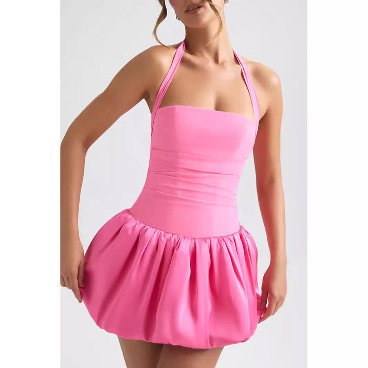 Damen Verspieltes Minikleid mit schwingendem Rock Drune