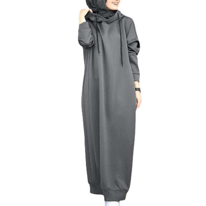 Damen Modischer Hoodie-Jumpsuit mit strukturiertem Schnitt und seitlichen Taschen Drune
