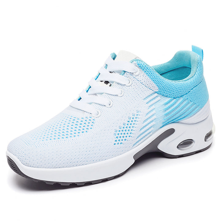 Damen nan atmungsaktive Strick-Sneaker mit Luftpolstersohle und gepolstertem Knöchelabschluss Drune