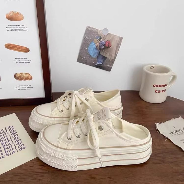 Damen Bequeme und lässige Plateau Sneakers Drune