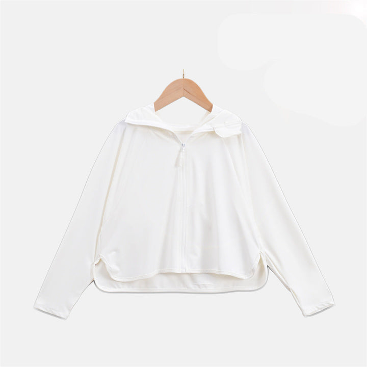 Damen Leichte UV-Schutzjacke mit Kapuze und atmungsaktiven Eigenschaften Drune
