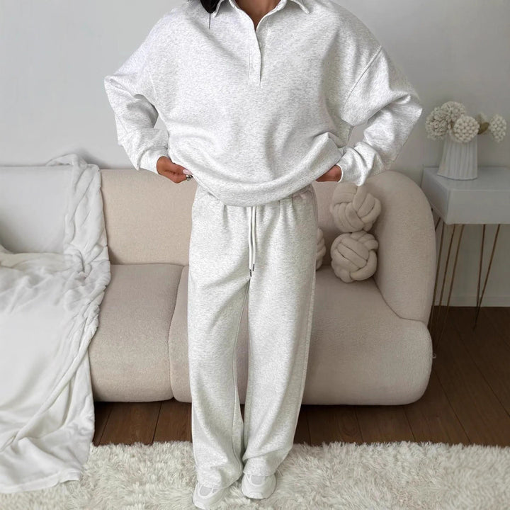 Damen Sportlicher Pullover mit weiten Hosen Drune