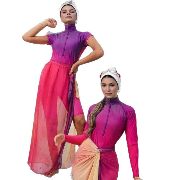 Damen modischer Schwimmanzug mit elegantem Wickellook Drune