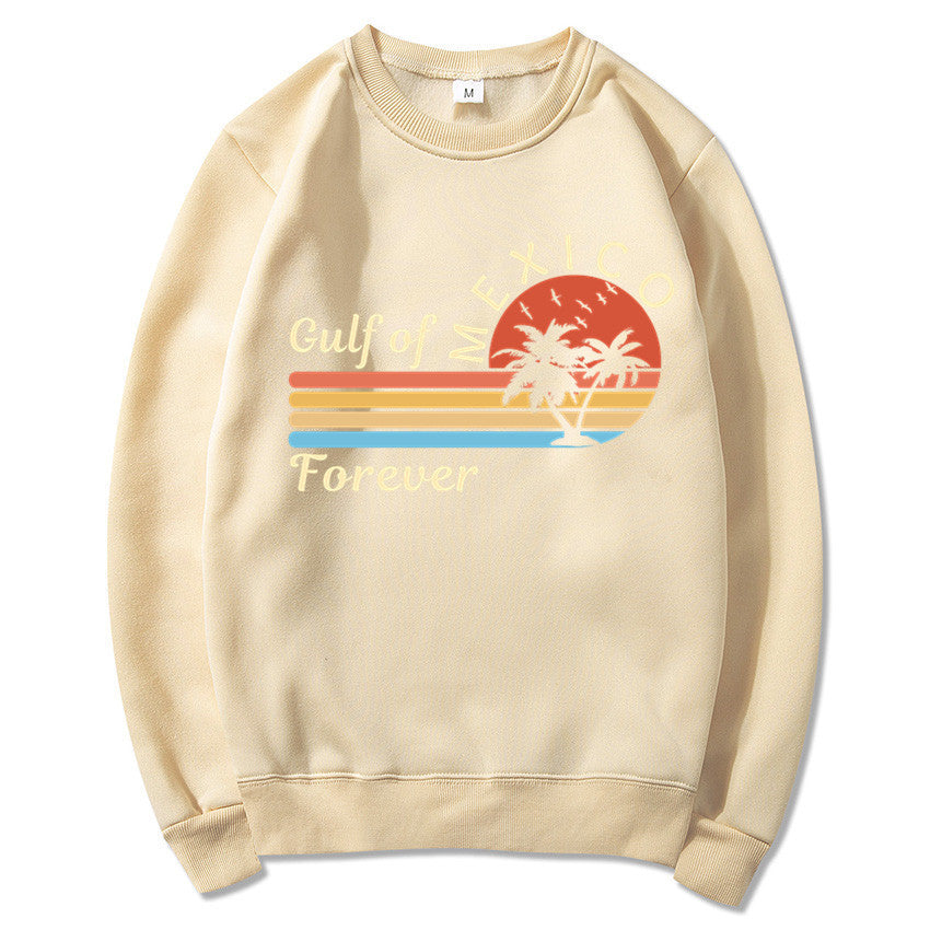 Damen Sweatshirt mit tropischem Grafikdesign und modernem Aufdruck Drune