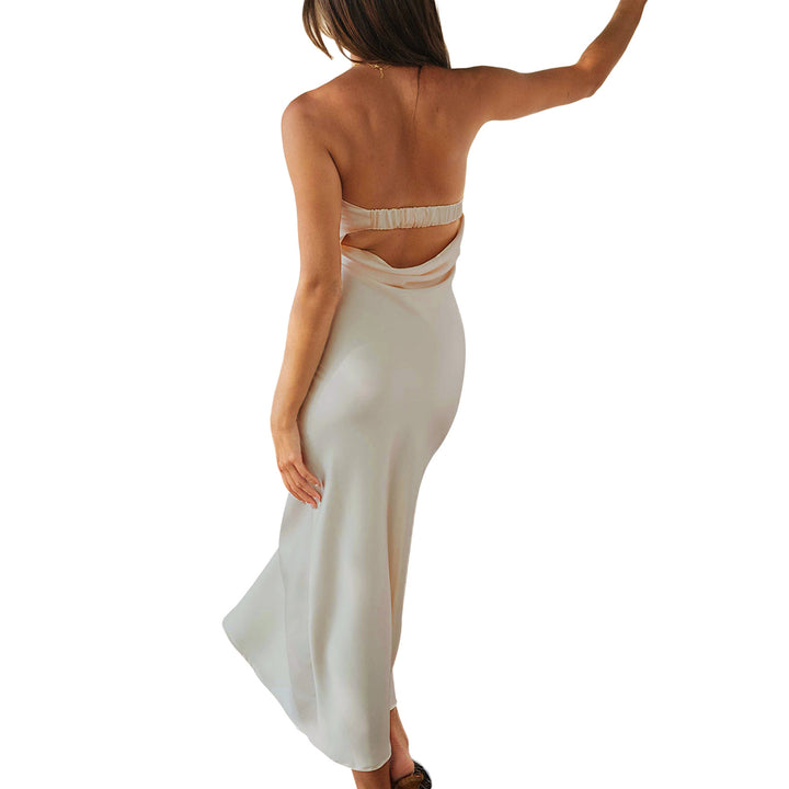 Damen Langschaftkleid aus edlem Satin Drune