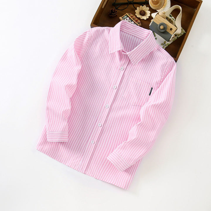 Damen elegantes gestreiftes Langarmhemd Drune