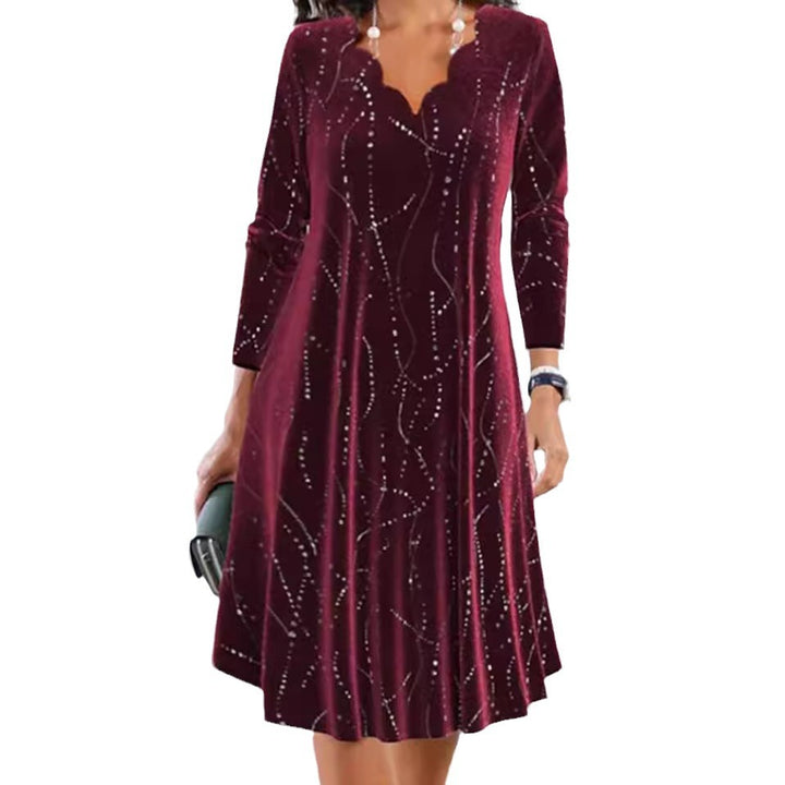Damen Elegantes Partykleid mit funkelnden Akzenten Drune