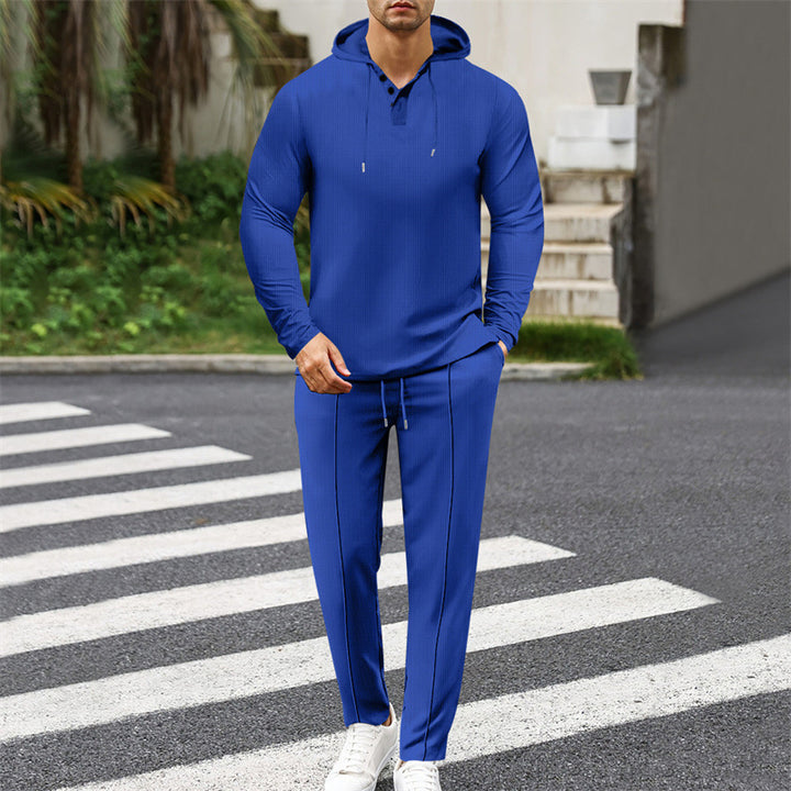 Herren modisches Hoodie-Set mit sportlichem Schnitt und praktischen Funktionen Drune