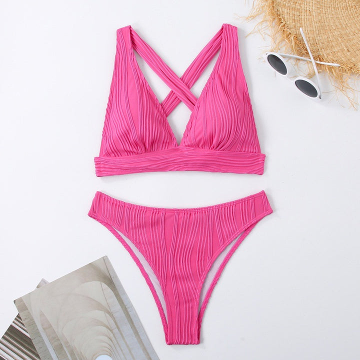 Damen Design Bikini mit gerafften Details Drune