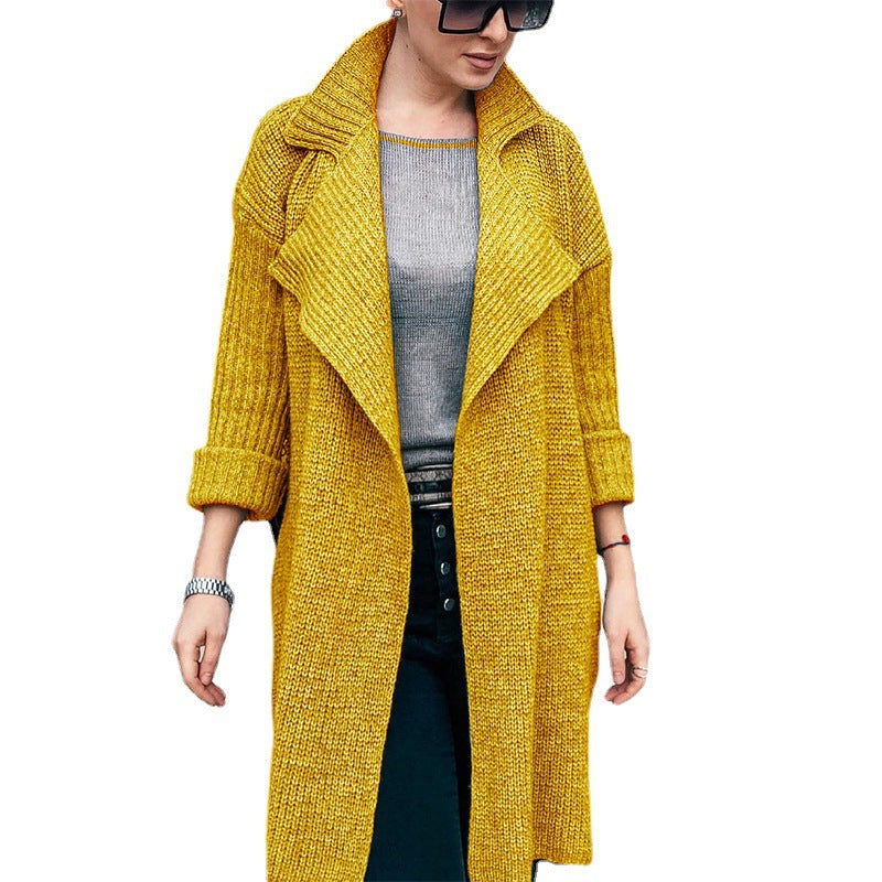 Damen oversized Strickmantel Drune