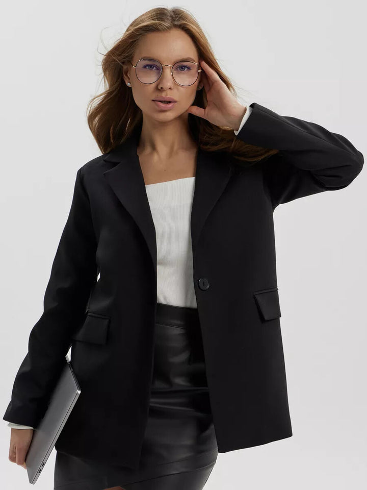 Damen eleganter, lässiger Blazer mit angesagtem Oversized-Schnitt Drune