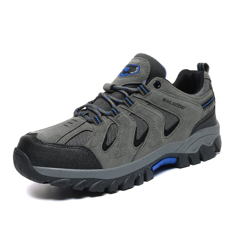 Herren nan urbaner Outdoor-Utility-Schnürschuh mit verstärkter Schutzkappe, atmungsaktiven Mesh-Einsätzen und griffiger Profilsohle Drune