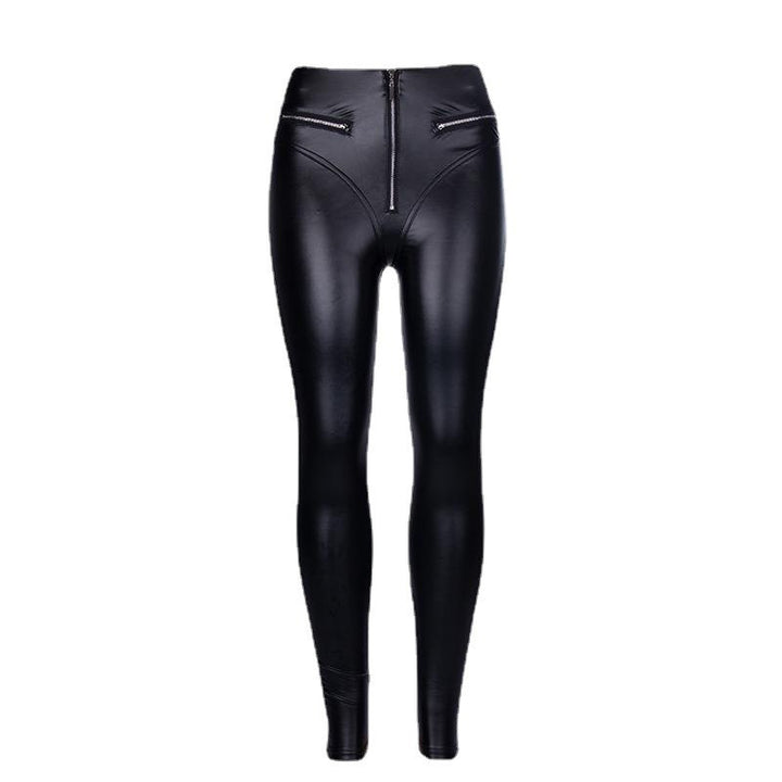 Damen Hochwertige Wetlook-Leggings mit formendem Schnitt Drune