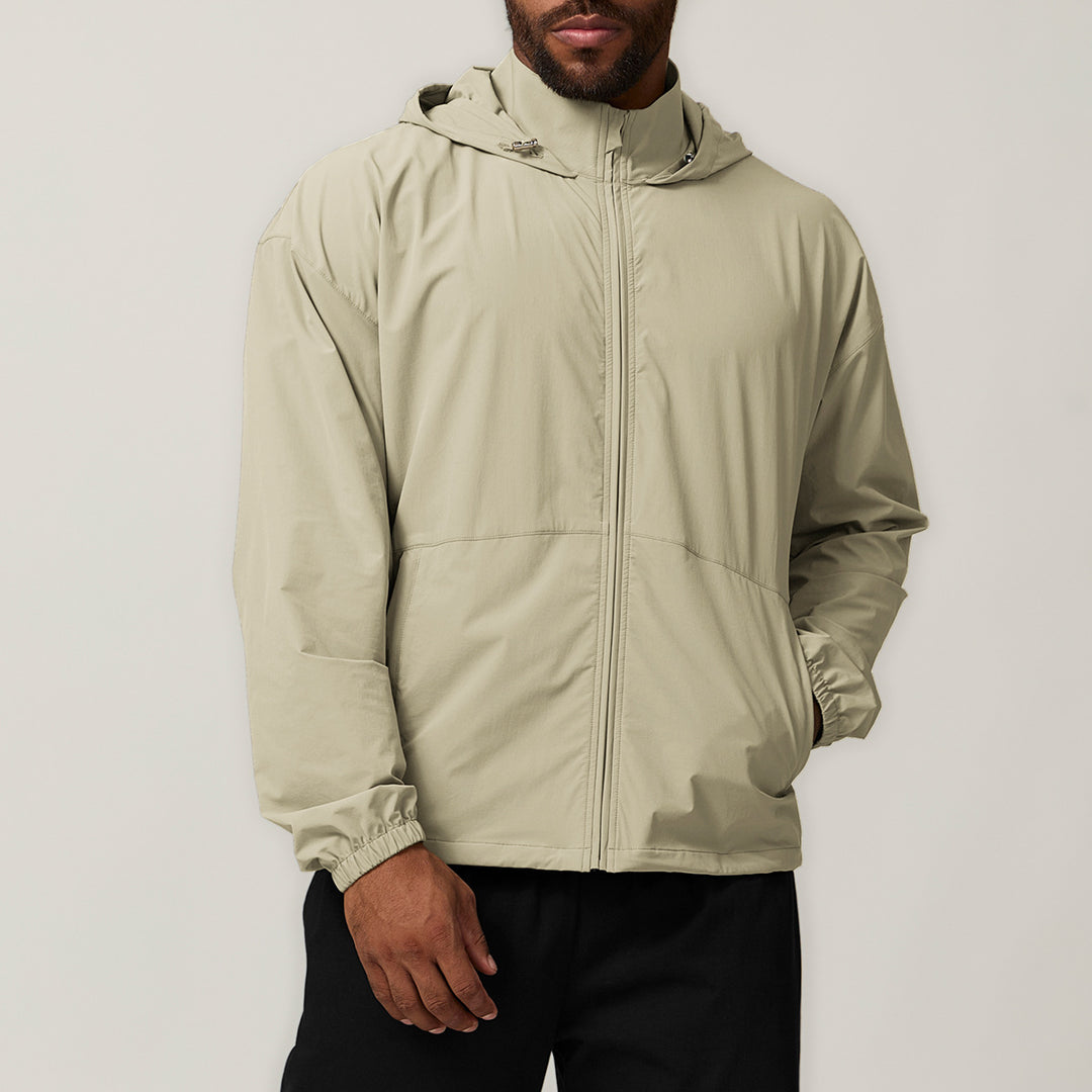 Herren Windbreaker mit verstellbarem Kapuze Drune