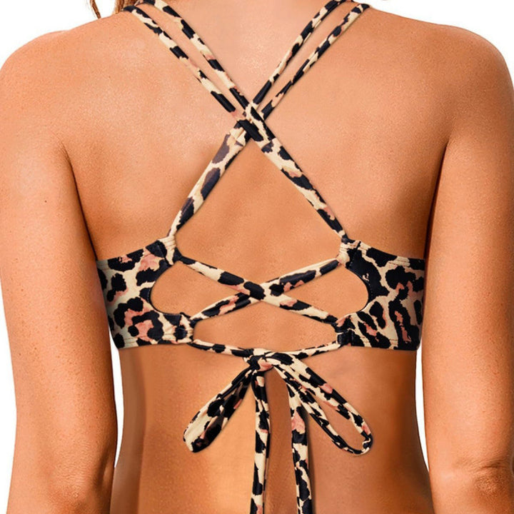 Damen Bikini-Oberteil mit aufregendem Animal-Print und komfortablem Schnitt Drune