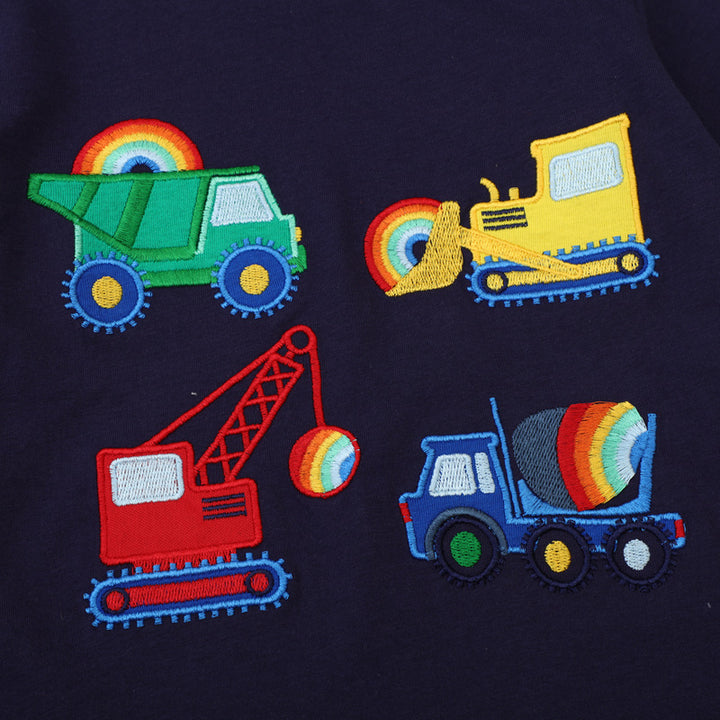 Jungen T-Shirt mit buntem Baustellenmotiv Drune