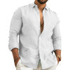 Herren Leichtes Leinenhemd Drune