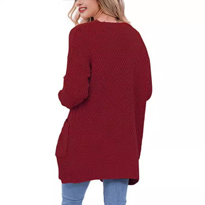 Damen Strickjacke mit strukturiertem Muster und praktischen Taschen Drune