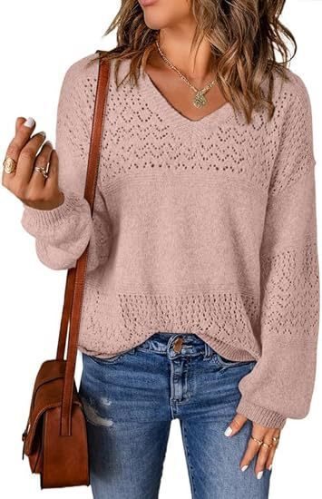 Damen luftiger Strickpullover Drune