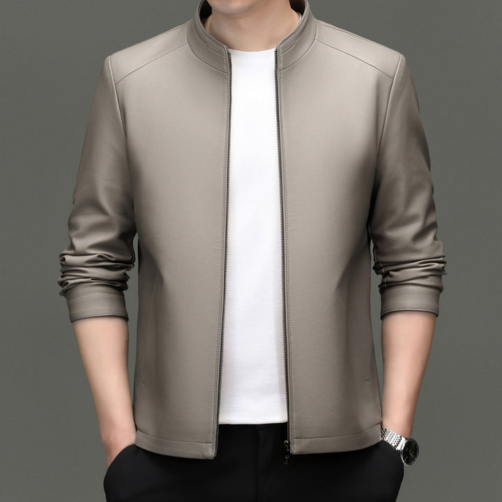 Herren Übergangsjacke mit hohem Stehkragen und modernem Schnitt Drune