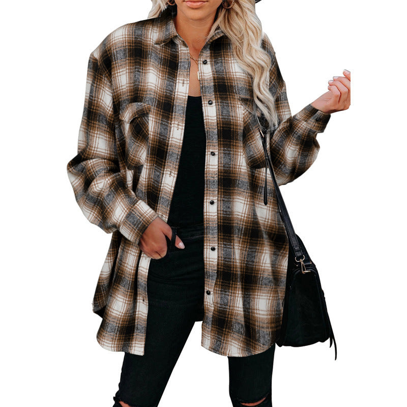 Damen Flanellhemd Drune