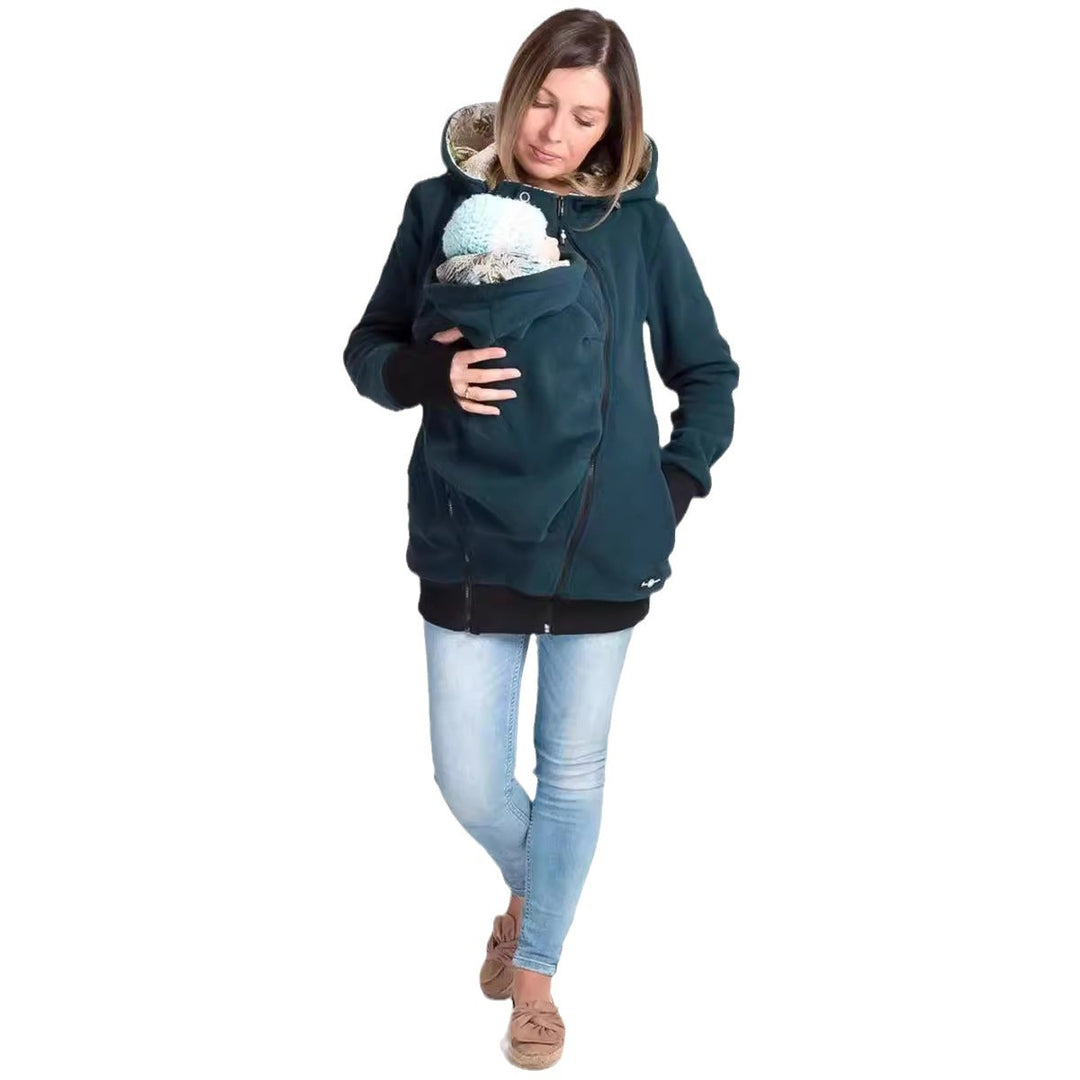 Damen Tragejacke aus kuscheligem Fleece mit verlängertem Schnitt Drune