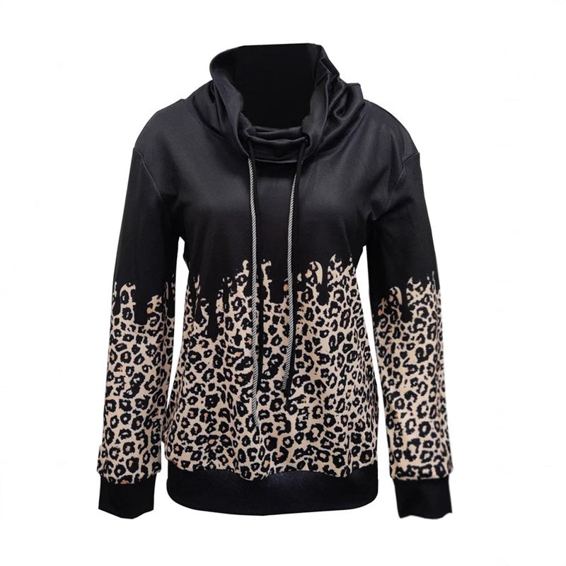 Damen Kapuzenpullover mit trendigem Animal-Print und lässigem Schnitt Drune