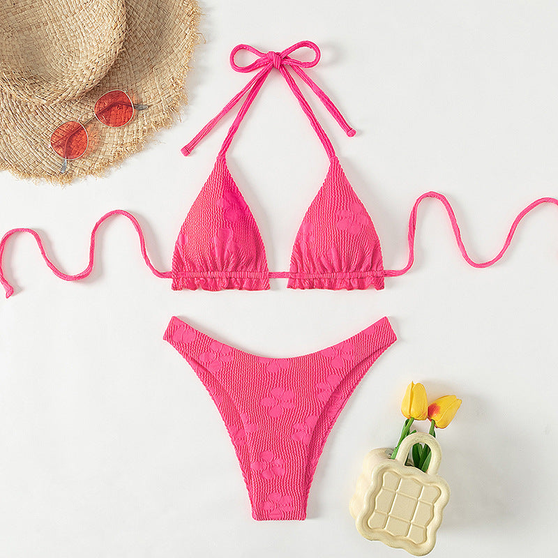 Damen Triangel-Bikini mit raffinierten Rüschen- und Bindedetails Drune
