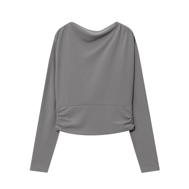 Damen elegantes Set aus lässigem Oberteil und schicker Maxi-Rock Drune