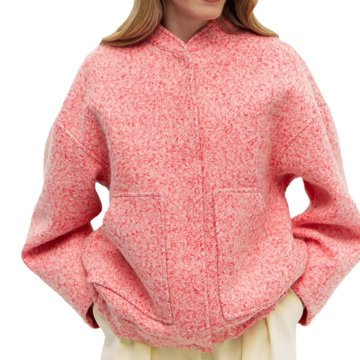 Damen sportliche Oversize-Jacke mit eleganten Knopfdetails und lässigem Schnitt Drune