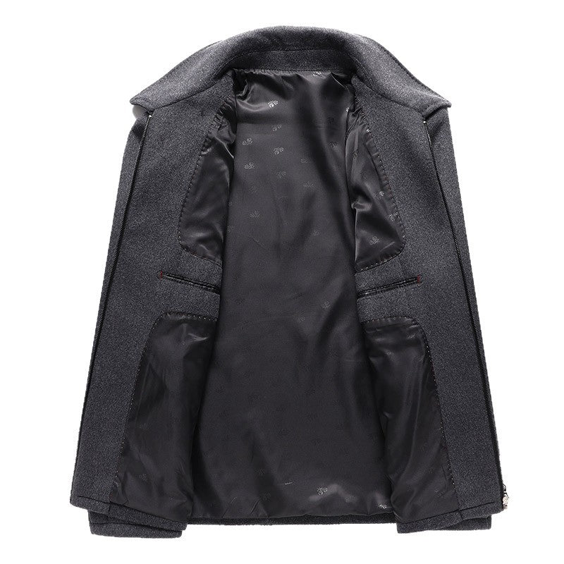 Herren moderne Übergangsjacke mit elegantem Kragen und praktischen Taschen Drune