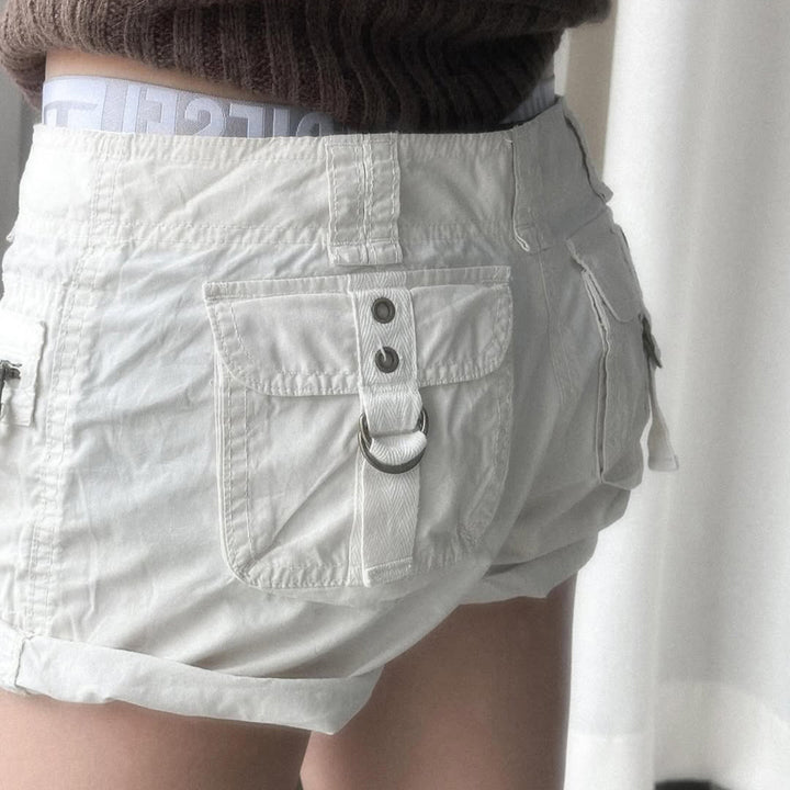 Damen leichte Shorts mit praktischen Reißverschlusstaschen Drune