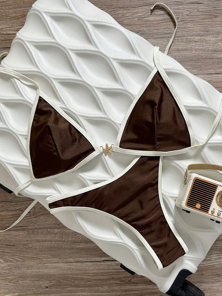 Damen Triangel-Bikini mit eleganter Rippstruktur Drune