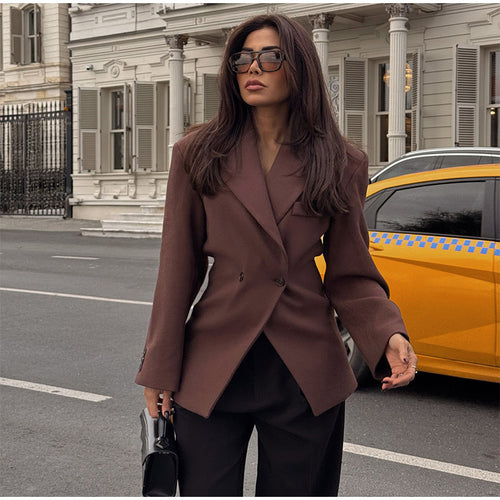 Damen klassischer, taillierter Blazer Drune
