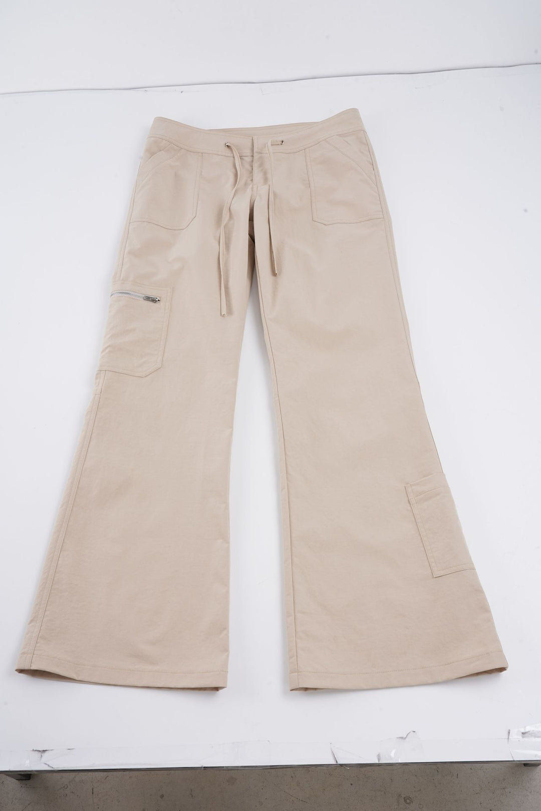 Damen bequeme Cargo-Hose mit elastischem Bund und praktischen Seitentaschen Drune