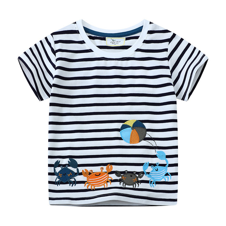 Jungen T-Shirt mit lebhaften Krabbenmotiven Drune