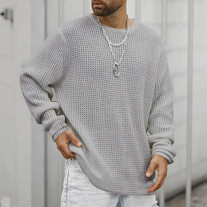Herren Grobstrickpullover mit modernem Schnitt und kuscheligem Innenfutter Drune