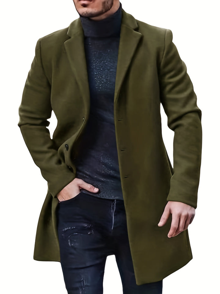 Herren eleganter, taillierter Mantel Drune