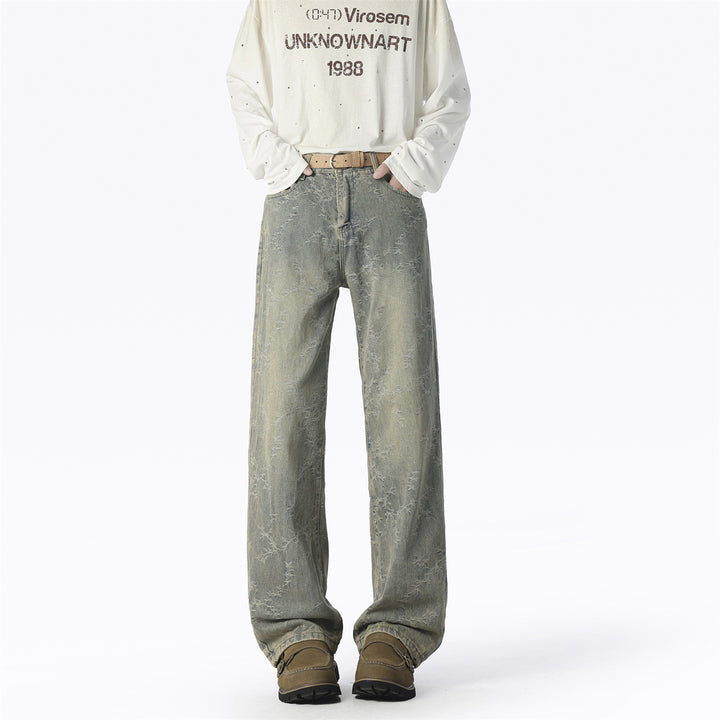 Herren Weite Jeans mit einzigartigem Muster und hohem Tragekomfort Drune