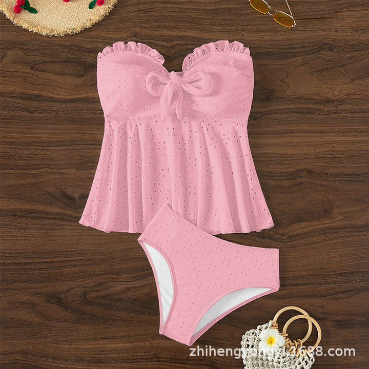 Damen Bustier-Badeanzug mit elegantem Rüschendesign Drune