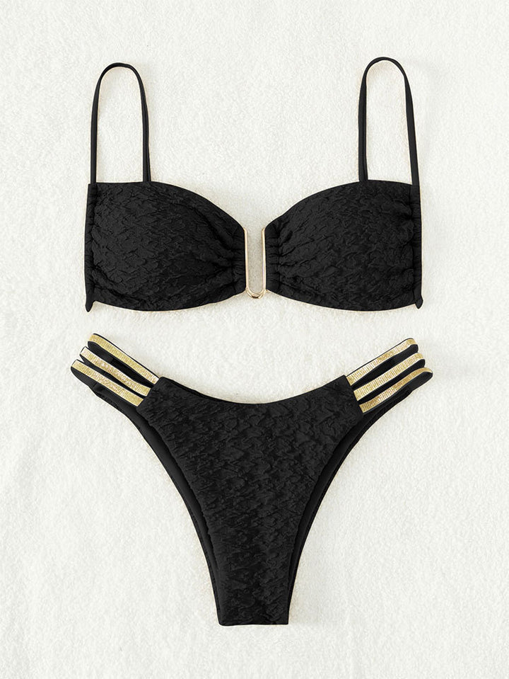 Damen Push-Up Bikini-Set mit elegantem eingearbeiteten Detail Drune