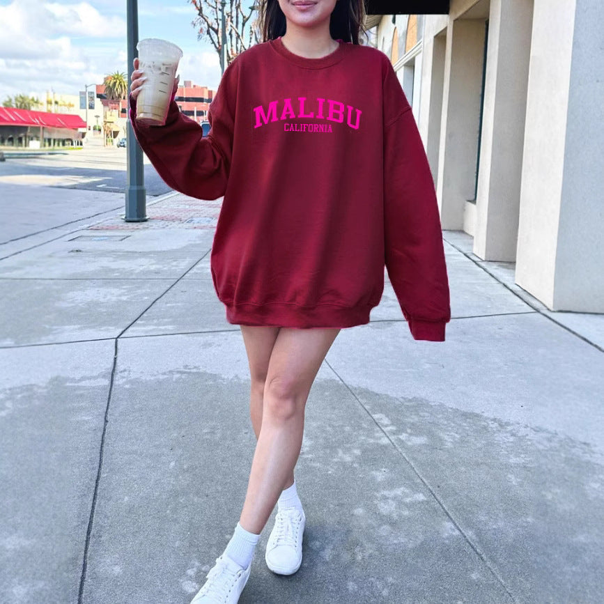 Damen Sweatshirt mit lässigem California-Logo und weichem Material Drune