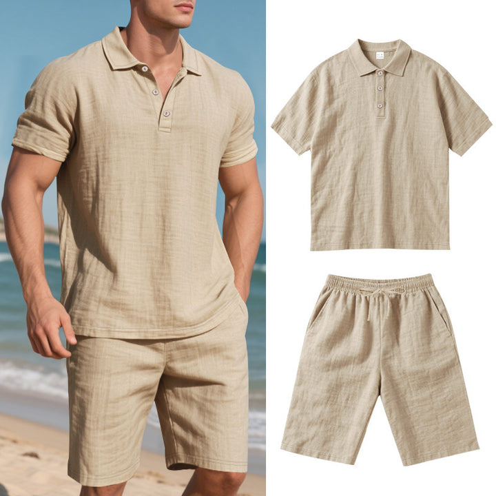 Herren hochwertiges Freizeit-Set mit atmungsaktiver Textur Drune