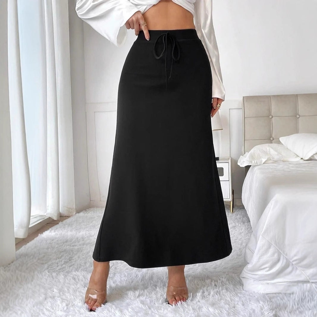 Damen Midi-Rock mit verstellbarem Bund Drune