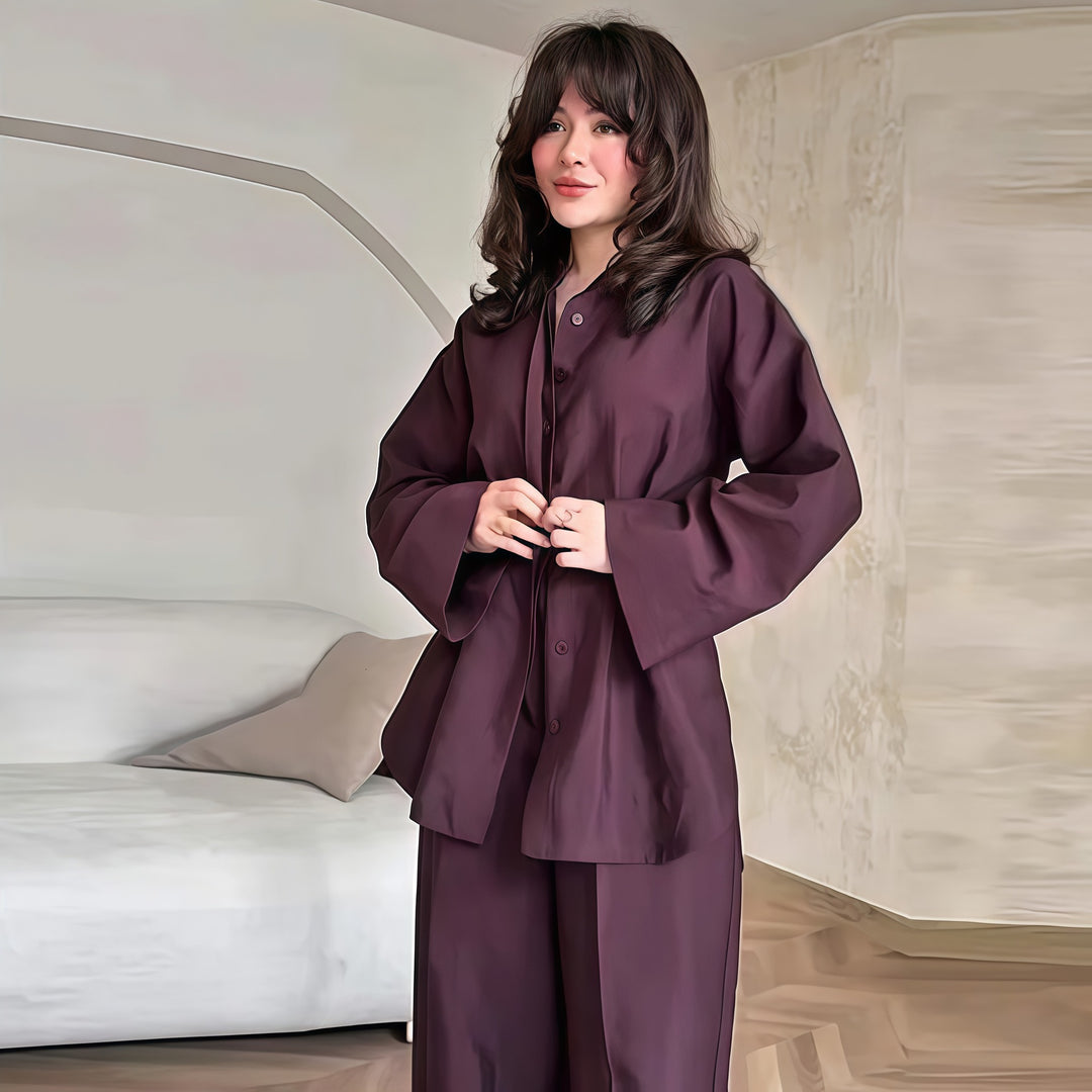 Damen Legere Overalls mit weiten Ärmeln und Knopfverschluss Drune