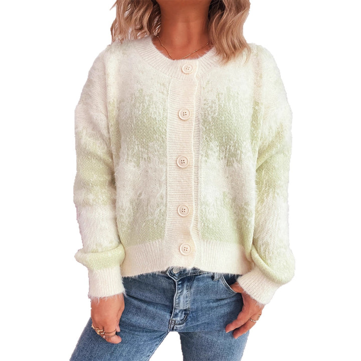 Damen Strickjacke mit farbenfrohem Muster Drune