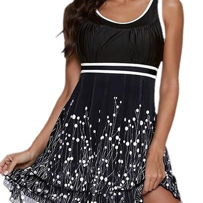 Damen Schwimmdress mit Blumenmuster Drune