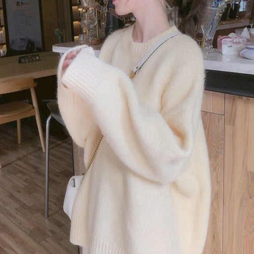 Damen oversized Pulli im lässigen Stil mit angenehm weichem Material Drune